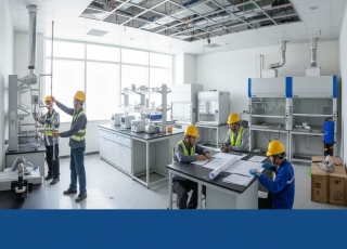 Quy trình thi công phòng lab đạt chuẩn quốc tế – An Lab chia sẻ từ A đến Z