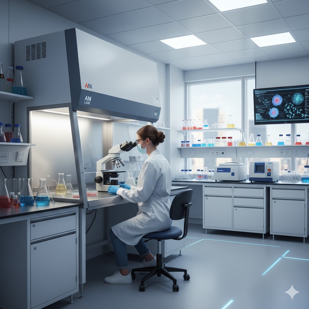 XU HƯỚNG CÔNG NGHỆ MỚI TRONG THI CÔNG PHÒNG LAB – AN LAB DẪN ĐẦU THỜI ĐẠI TỰ ĐỘNG HÓA VÀ AI