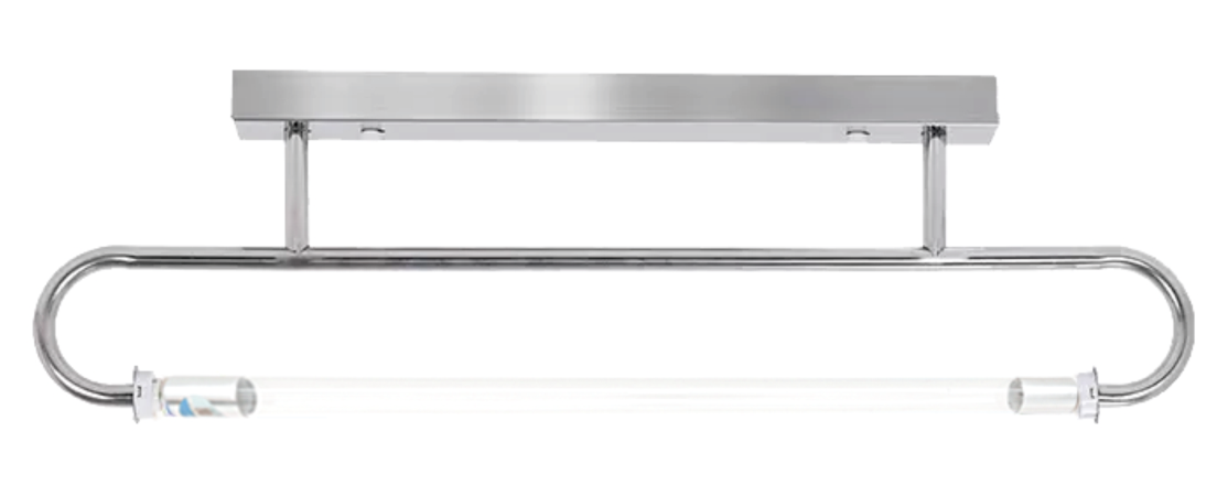 LMJ-S-W Đèn tiệt trùng ống thép không gỉ uốn cong